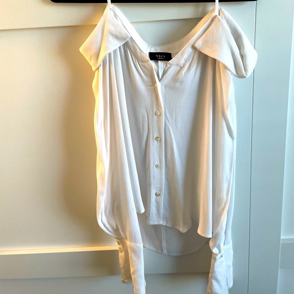 VICI Blouse / white / off the shoulder / Small - Picture 2 of 4